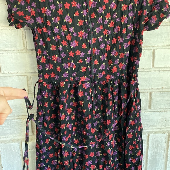 Vintage Betsy’s Things floral midi dress size M - Picture 6 of 7